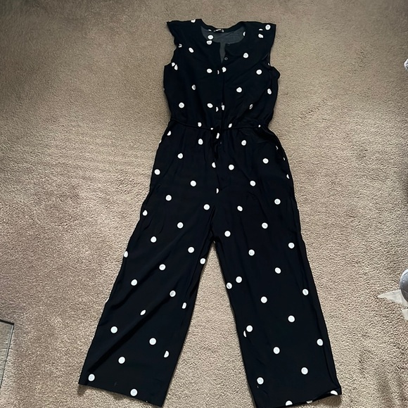 Loft Dotted Flutter Drawstring Jumpsuit - Picture 2 of 6